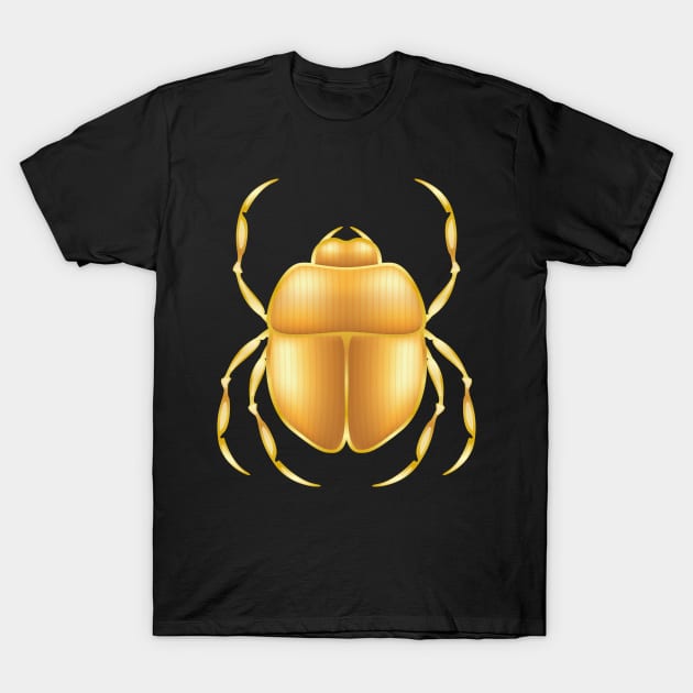 Ancient Egypt beetle Egyptian gods symbol T-Shirt by Anonic